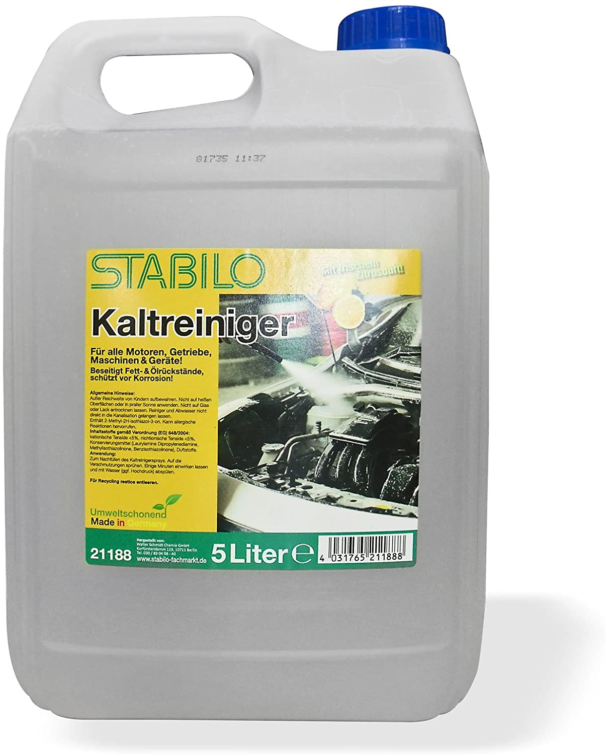 Kaltreiniger-Test Stabilo