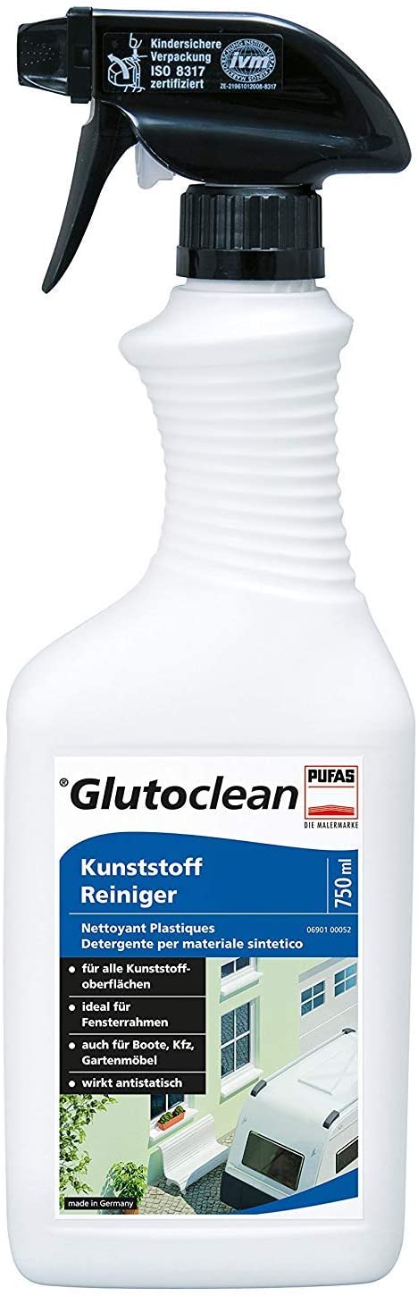 Pufas Kunststoffreiniger ist für alle Oberflächen geeignet